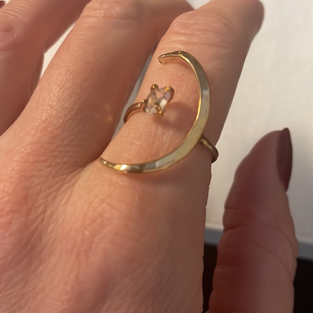 James Michelle, quartz,  14k gold fill ring